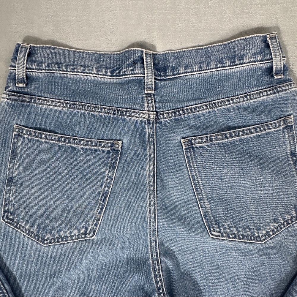 Uniqlo High-Rise Straight Jeans - Light Blue Denim - Picture 9 of 15